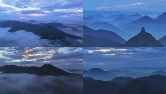 石家庄西山云海高清在线视频素材下载