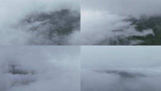 4K穿越云海高山风车云雾缭绕高清在线视频素材下载