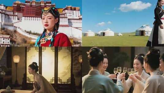 女性的多元生活合集高清在线视频素材下载