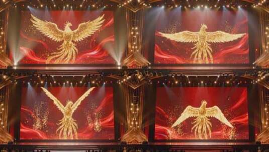 凤凰涅槃震撼大气企业年会开场视频高清在线视频素材下载