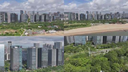 厦门观音山高楼大厦-航拍-合集-大气震撼高清在线视频素材下载