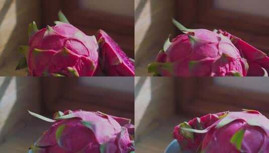 厨房餐饮新鲜家常水果之火龙果高清在线视频素材下载