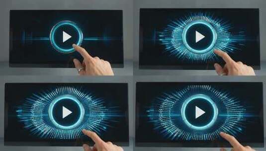 手指点击智能屏幕素材高清在线视频素材下载