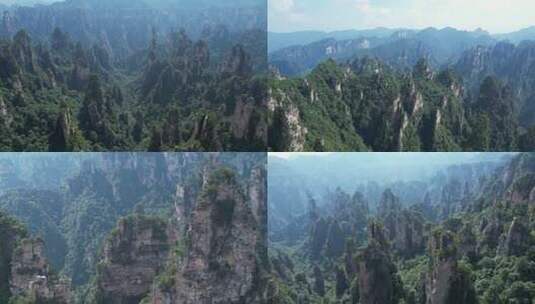 张家界武陵源风光航拍4K高清在线视频素材下载