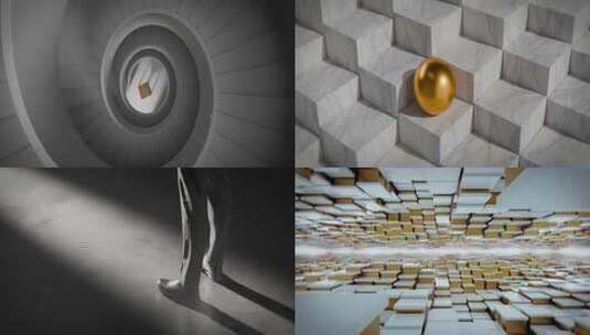 高端意向房地产光影宣传视频高清在线视频素材下载