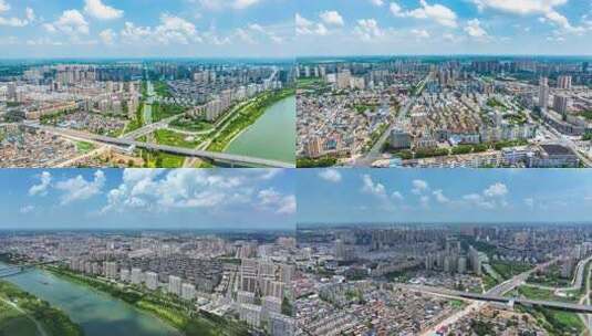 界首光影大景空镜航拍素材高清在线视频素材下载