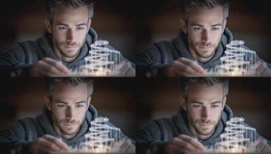 专注设计师构建未来建筑模型高清在线视频素材下载