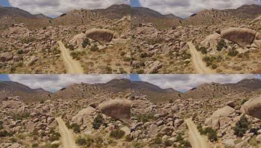 加利福尼亚沙漠岩石拍摄高清在线视频素材下载