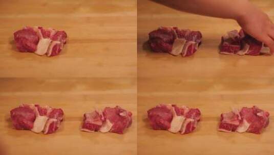 牛腩肉块对比 (1)高清在线视频素材下载