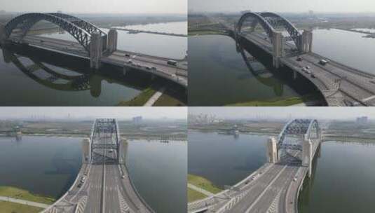 晋阳桥东桥头环绕高清在线视频素材下载