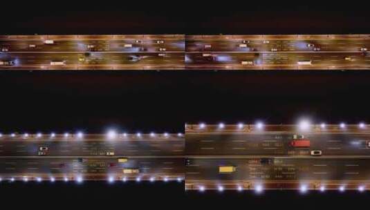 杨浦大桥夜景航拍高清在线视频素材下载