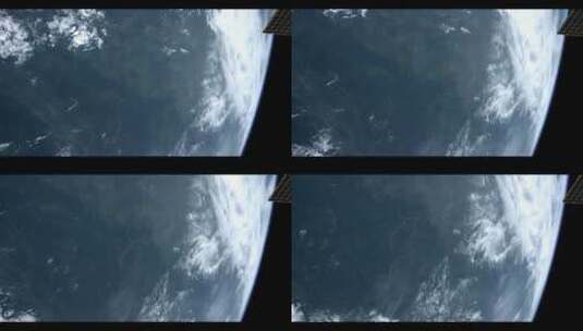 国际空间站拍摄的地球表面高清在线视频素材下载