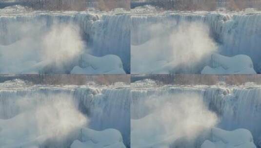 大瀑布的壮丽景象高清在线视频素材下载