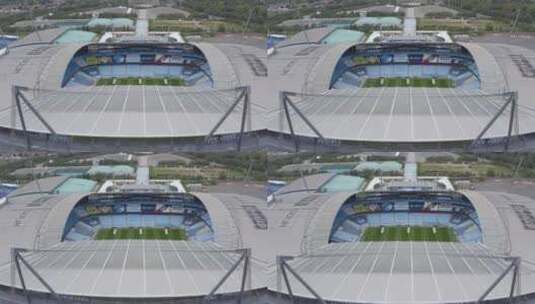无人机拍摄阿提哈德体育场高清在线视频素材下载