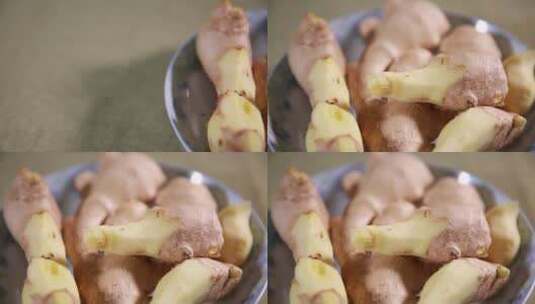 冬吃萝卜夏吃姜发芽的老姜 (3)高清在线视频素材下载