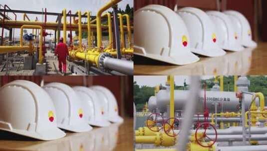石油工人工厂管道维护维修2K_1高清在线视频素材下载