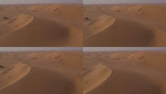 航拍沙漠景观戈壁沙漠高清在线视频素材下载