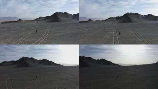 青海冷湖黑独山航拍4K，最像月球的地方高清在线视频素材下载