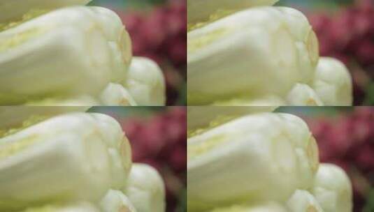 农贸市场特写大白菜高清在线视频素材下载