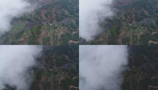 开化云雾缭绕的山高清在线视频素材下载
