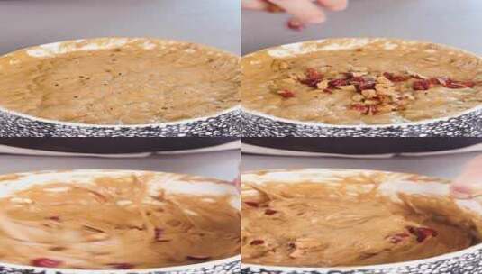 红枣糕制作高清在线视频素材下载