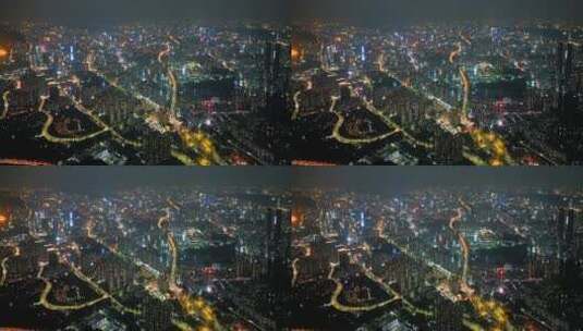 深圳高画质宽屏航拍大全景夜景高清在线视频素材下载