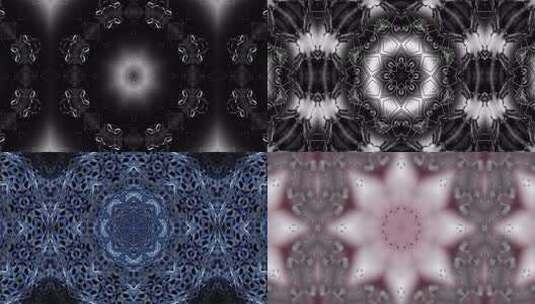 111  4K酷炫抽象大片万花筒背景高清在线视频素材下载