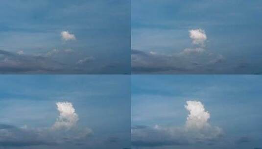 一朵云的形成高清在线视频素材下载