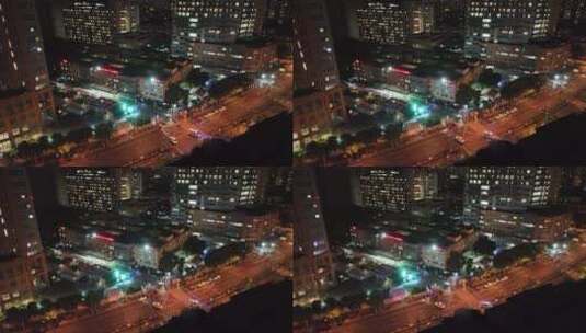 上海市第六人民医院航拍空镜高清在线视频素材下载