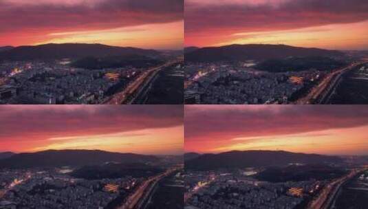 长沙城市风光航拍视频高清在线视频素材下载