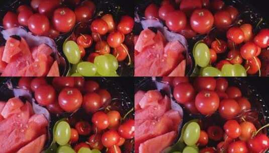 混合水果果切缤纷果盒高清在线视频素材下载