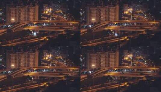 城市立交桥航拍高清在线视频素材下载