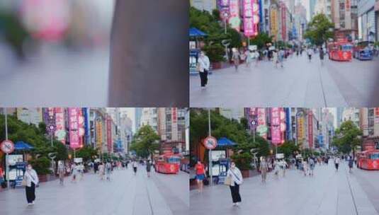 上海南京路步行街高清在线视频素材下载