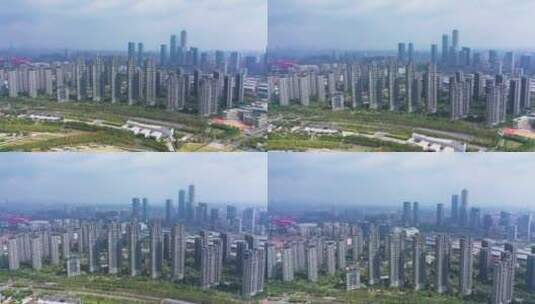 南京城市建筑航拍高清在线视频素材下载