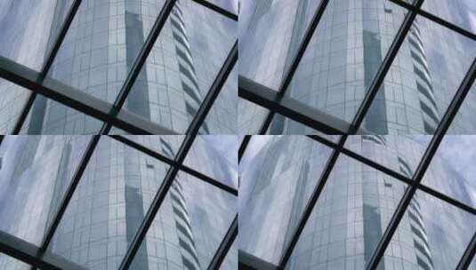 摩天大楼高角度仰拍高清在线视频素材下载