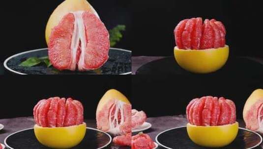 红肉蜜柚高清在线视频素材下载
