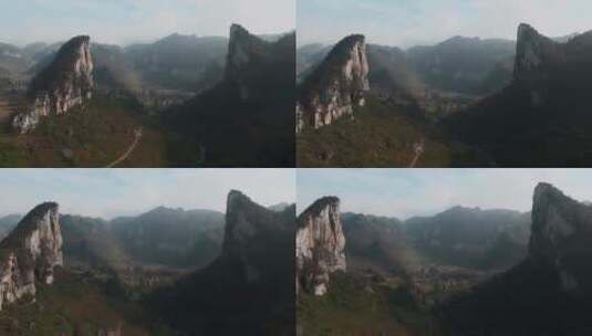 狼牙山视频云贵地区喀斯特地貌石山高清在线视频素材下载