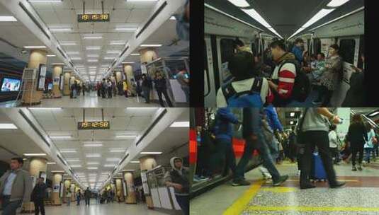 北京地铁延时拍摄高清在线视频素材下载