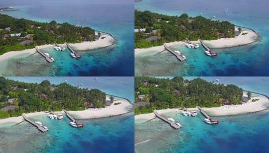 无人机拍摄的海景高清在线视频素材下载