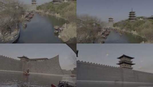 襄阳唐城古城墙hdr高清在线视频素材下载
