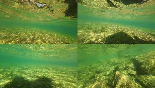 泸沽湖60帧水下风光高清在线视频素材下载