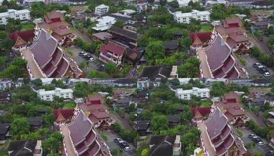 泰国城市夜景街道建筑高清在线视频素材下载