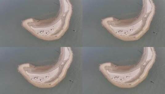 福建泉州晋江围头湾触角沙滩自然风光高清在线视频素材下载