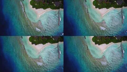 日间无人机岛屿视图高清在线视频素材下载