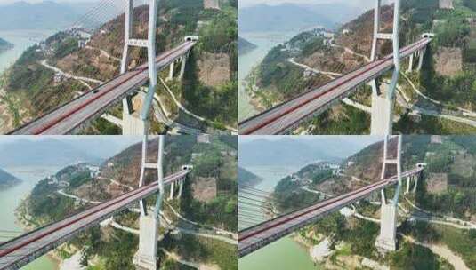 4K航拍贵州岩架大桥高清在线视频素材下载