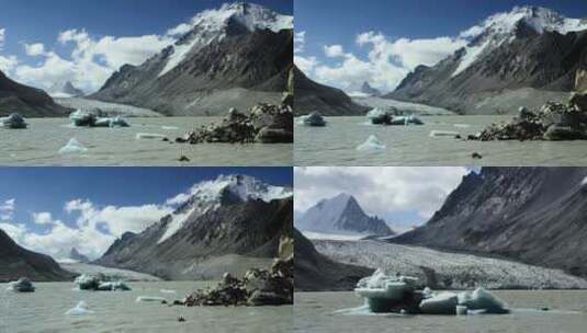 高原冰川融化高清在线视频素材下载