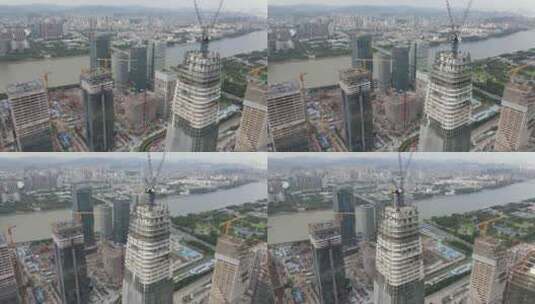 广州琶洲城市建筑高清在线视频素材下载