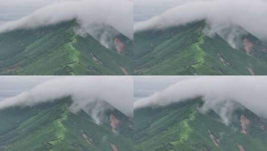 蓟州区山区附近雨后航拍高清在线视频素材下载