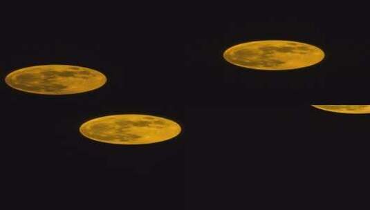金色中秋满月月亮 中秋节团圆 竖屏延时高清在线视频素材下载