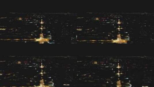 江苏南京城市夜景竖屏航拍高清在线视频素材下载